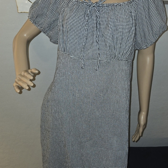 Riley Rae Square Neck Comfy Empire Waist Midi Dress Size Large NWOT - Picture 4 of 9